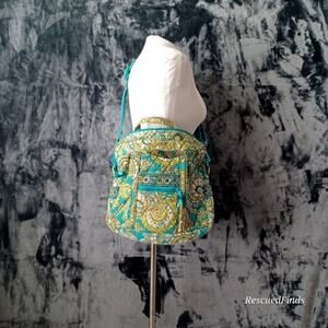 Vera Bradley Meteo Briefcase  Peacock RETIRED Excellent Condition